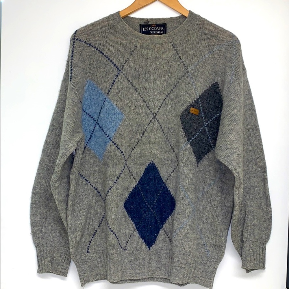 LES COPAINS SPORTSWEAR WOOL SWEATER IN GRAY